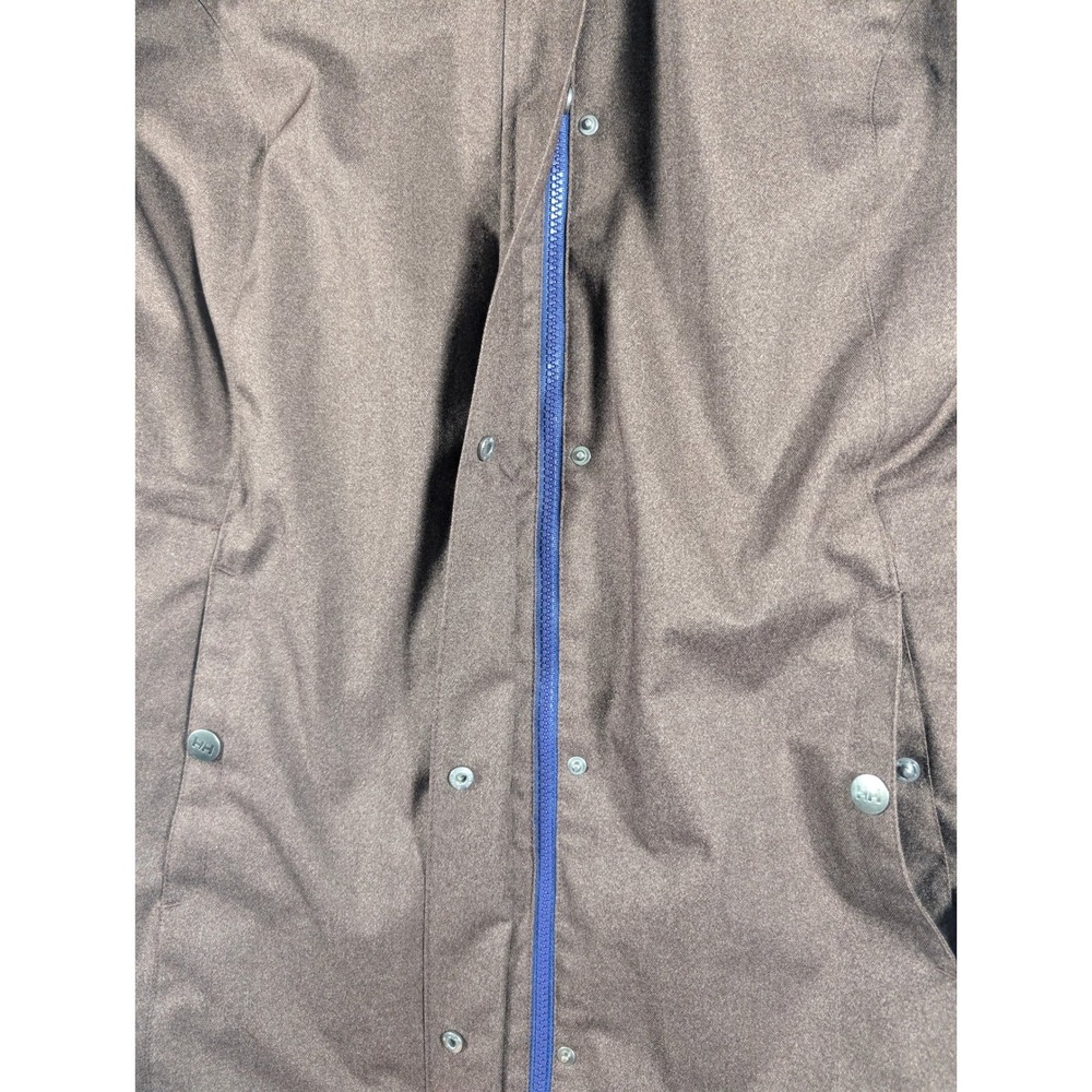 Helly Hansen Parka Womens M Brown Aden Insulated Faux Fur Hood Polyester Coat - Picture 12 of 15